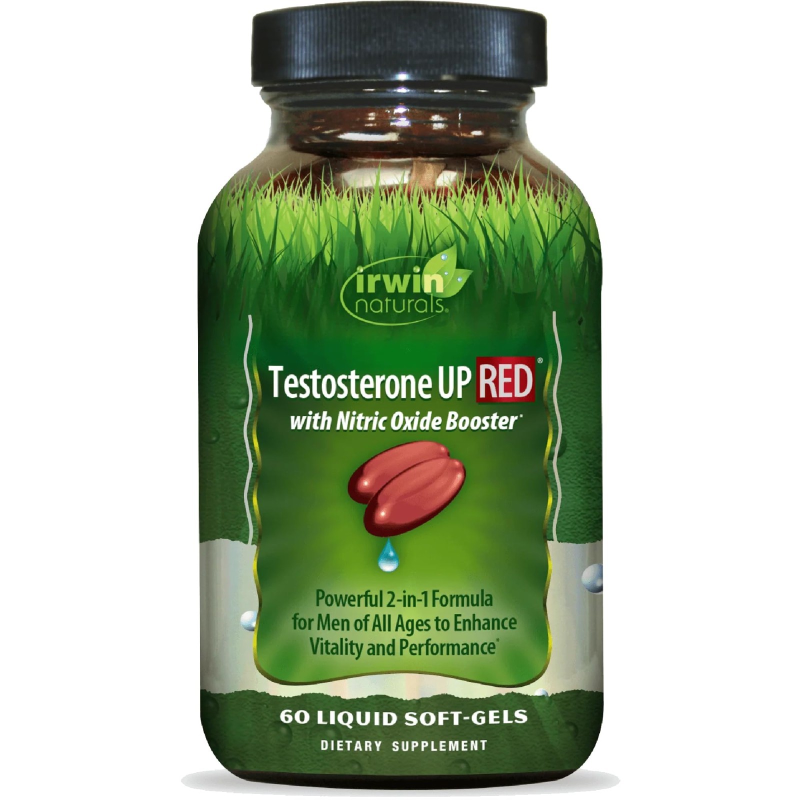 Testosterone Booster with Nitric Oxide | Male Vitality & Performance | 60 Soft-G
