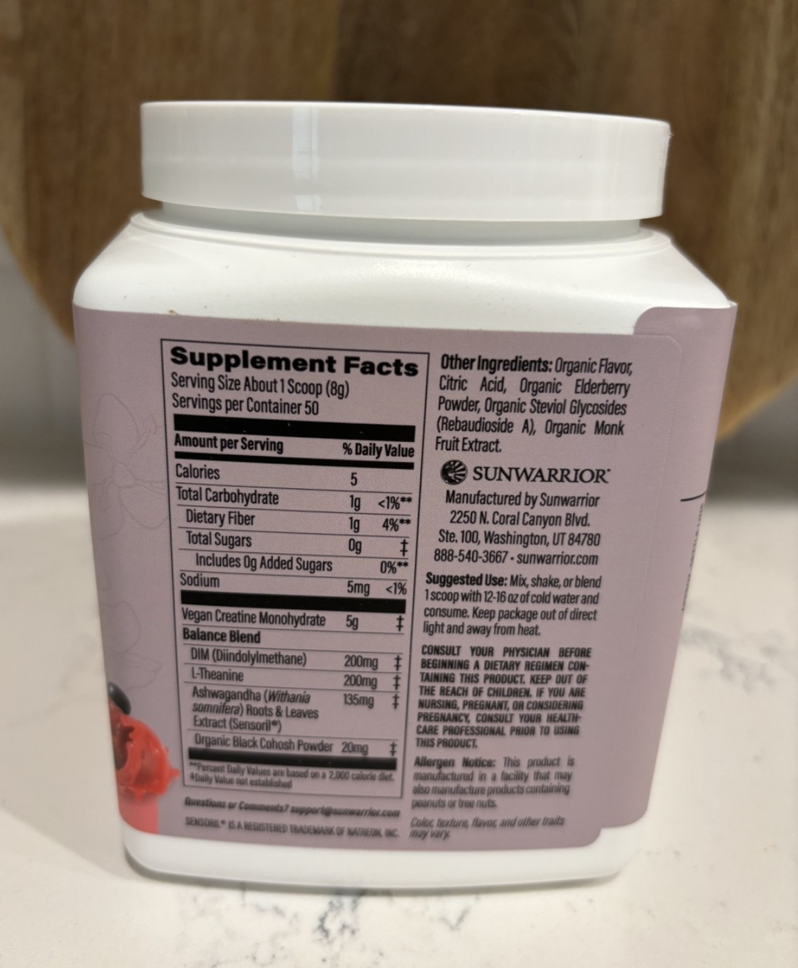 Sunwarrior Creatine for Women Monohydrate Powder Vegan Supplement 14.1 oz NEW