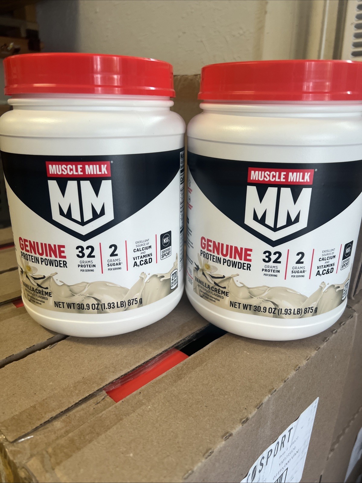 2 Muscle Milk Ultimate Lean Muscle Protein Powder Vanilla Crème 1.93lb BB 7/2026