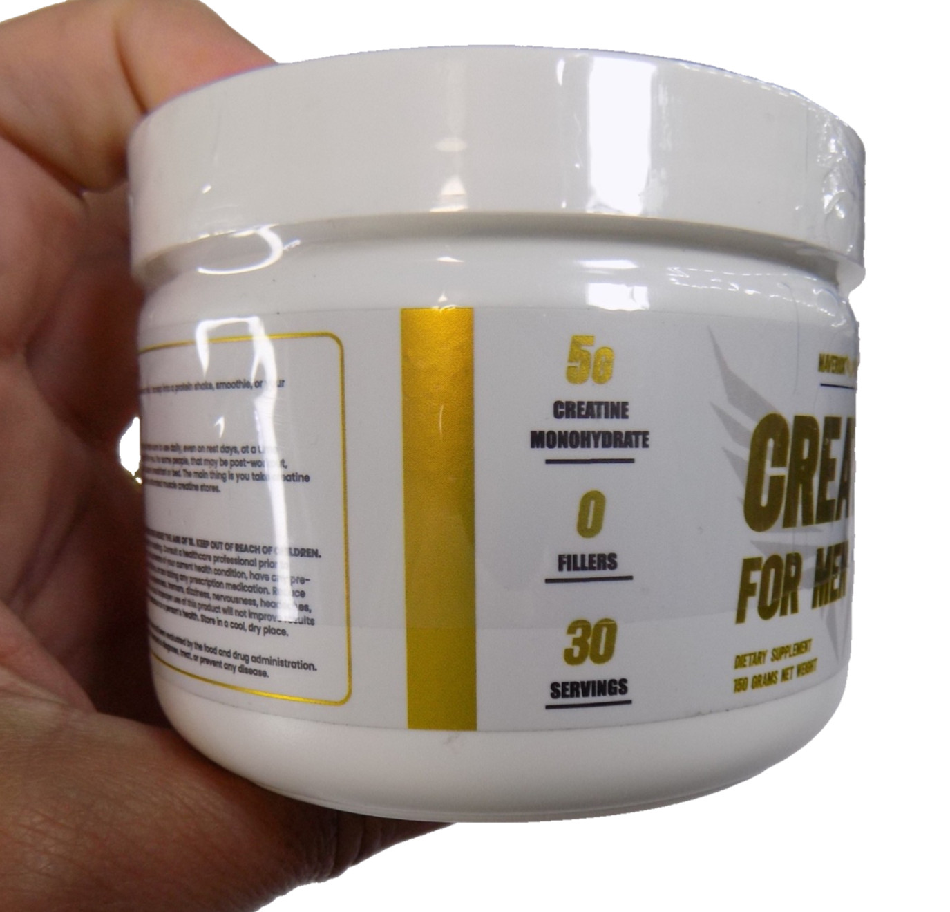 Creatine Men’s Powder 30 Servings Unflavored Maverick Nutrition Monohydrate NEW