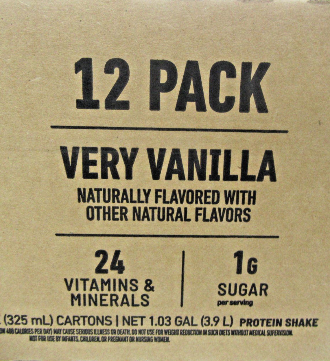 2x SlimFast Essentials 30g Very Vanilla Protein Shake 12 Count each