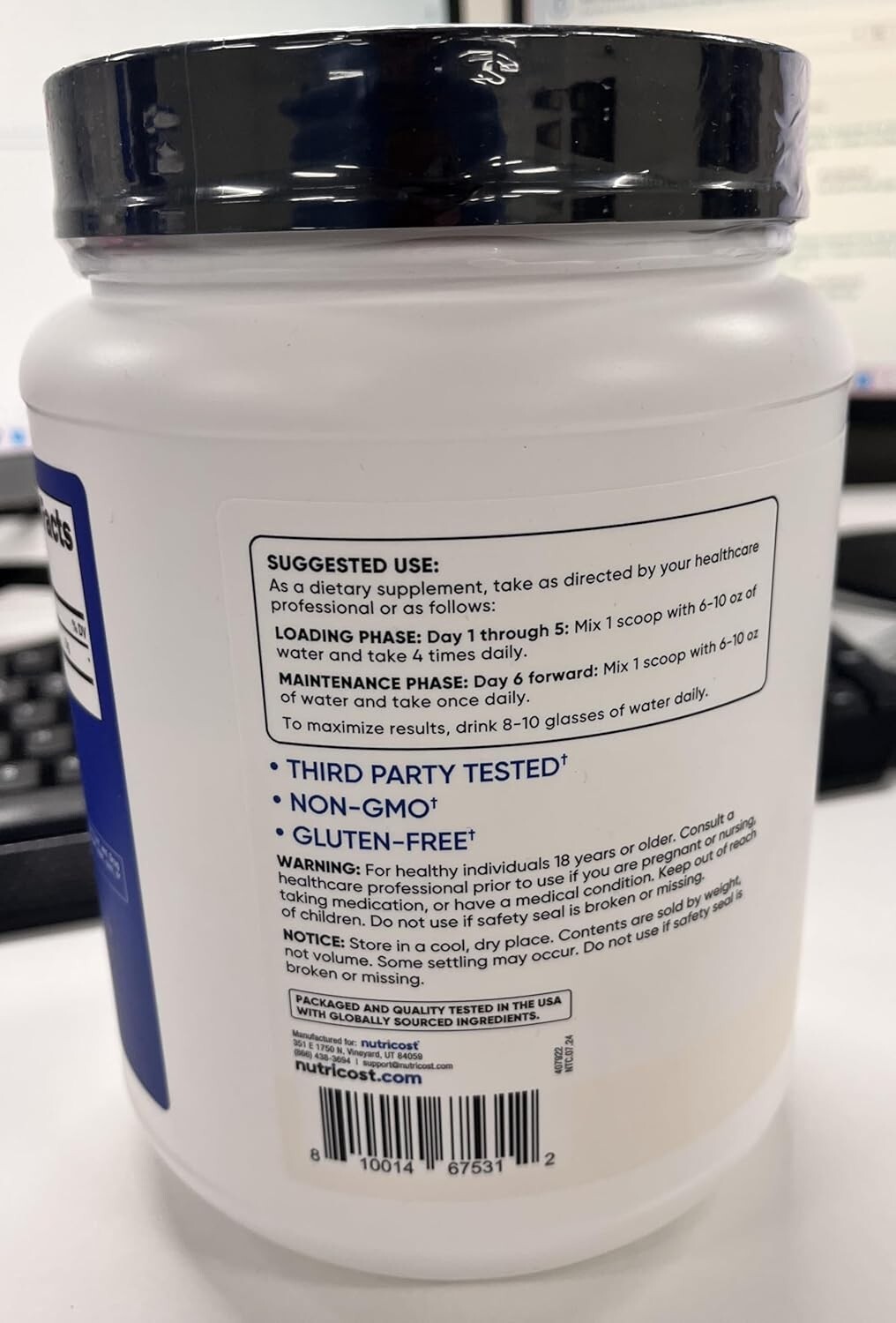 High-Quality Micronized Creatine Monohydrate – 5g Per Serving, Friendly