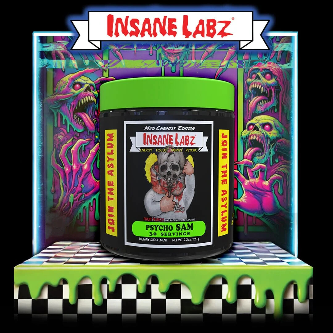 PSYCHO SAM PRE WORKOUT WATERMELON FLAVOR HIGH STIM PRE WORKOUT