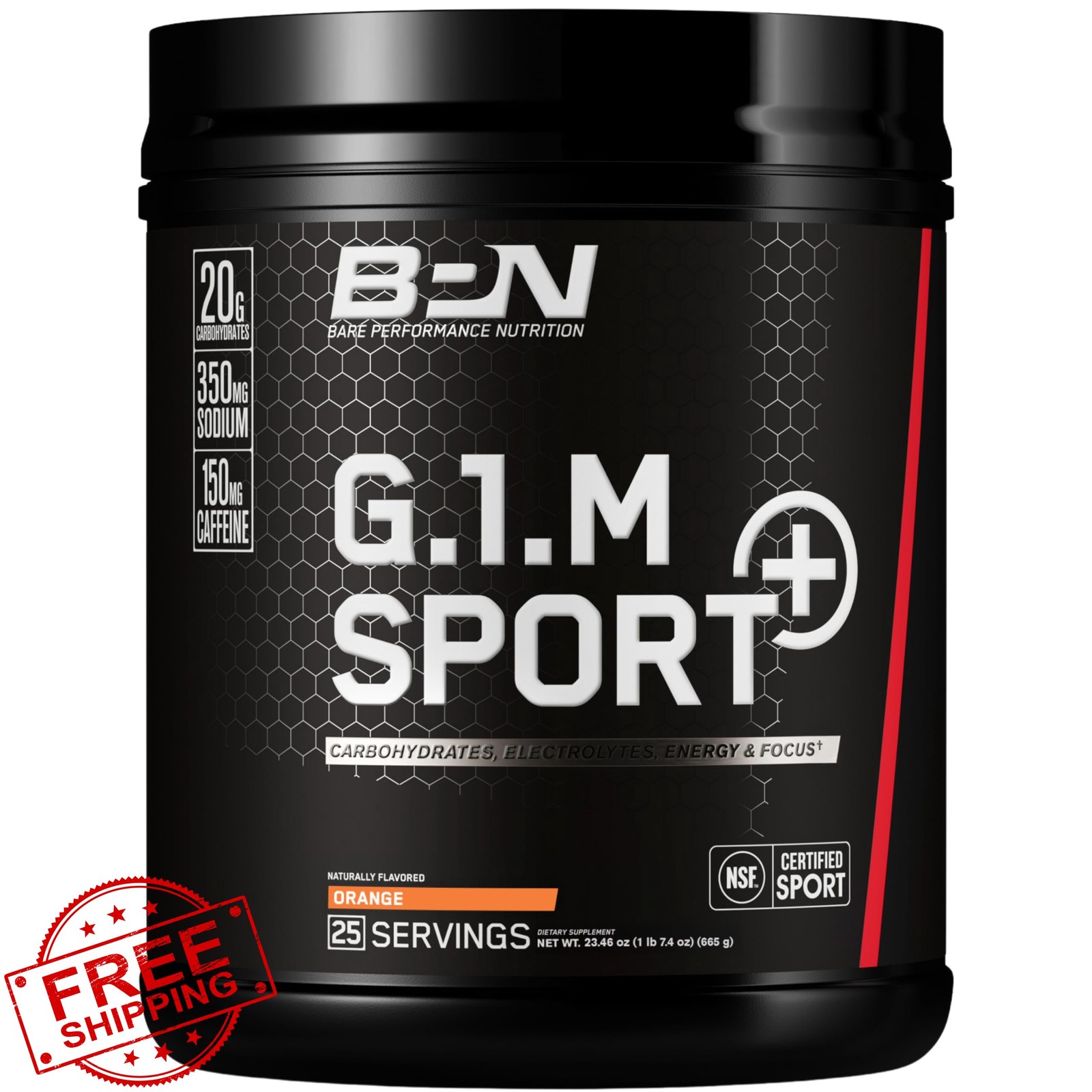 BARE PERFORMANCE NUTRITION G.1.M Sport+ Endurance Pre-Workout – Orange | 25 S…