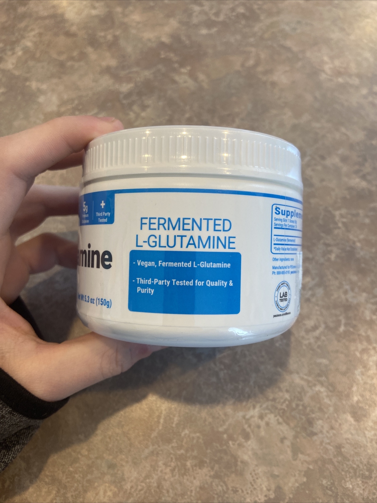 PEScience TruGlutamine Unflavored 5.3 Oz (150 Grams) Brand New 03/2026