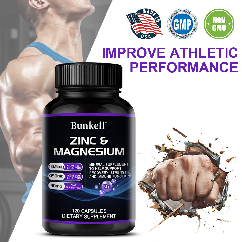 Zinc Magnesium with Vitamin B6 – Restful Sleep, Anti Stress & Anxiety Supplement