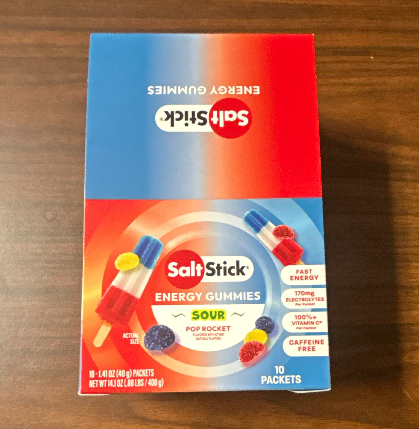 SaltStick Energy Gummies Sour Flavor Caffeine Free – 10 Packets