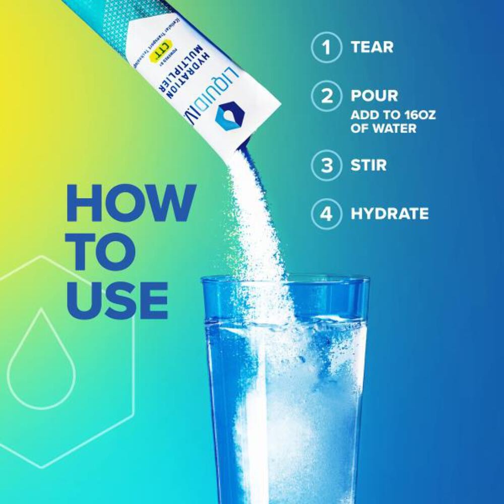 (24 Sticks) Liquid I.V. Hydration Multiplier Drink Mix – Passion Fruit 3 boxes