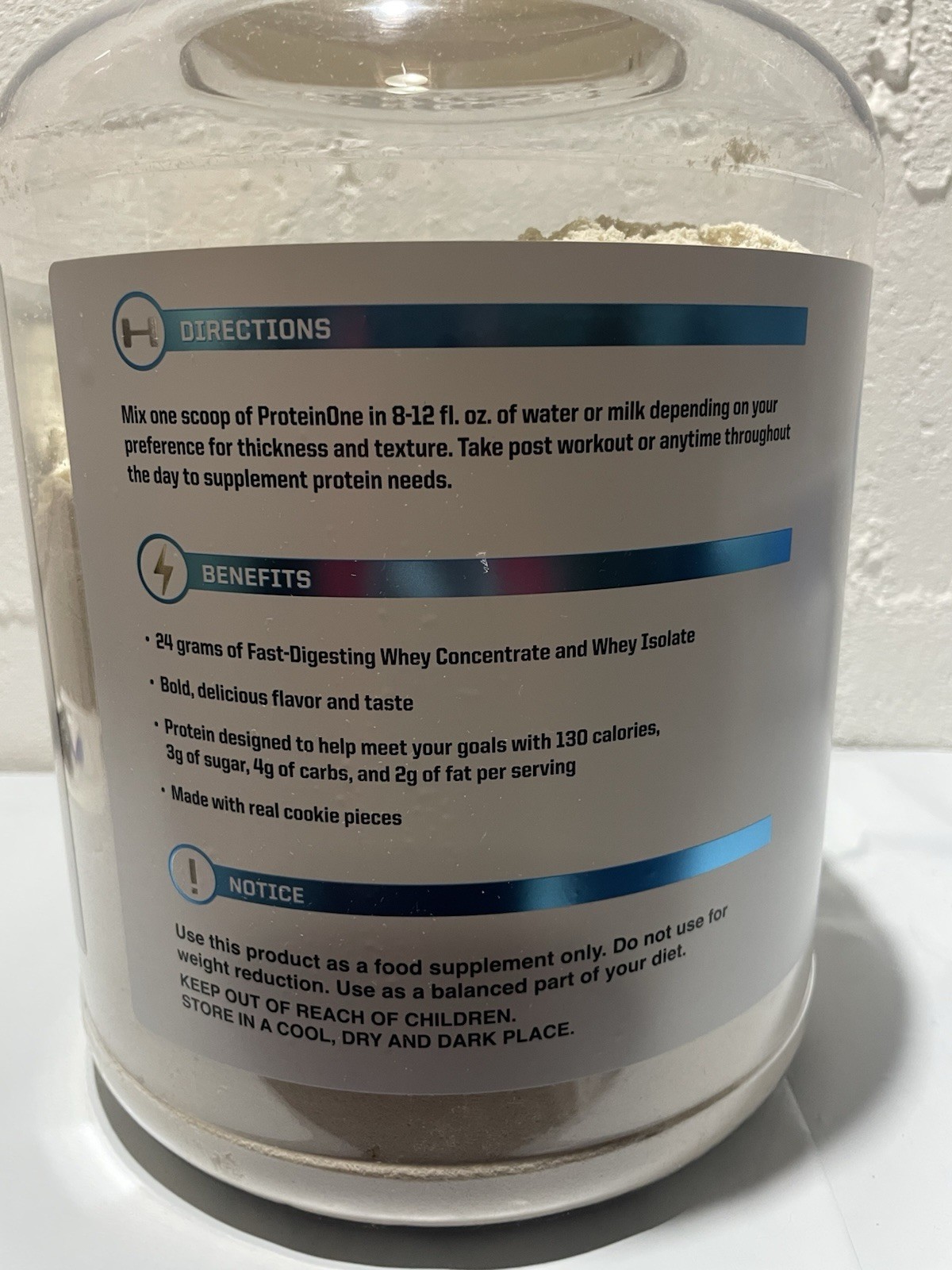 Nutraone Protein One Caramel Cookie Crunch 5 Pounds 69 Servings