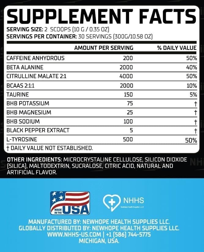 Ultra Boost Lemon Pre-Workout Powder: Clean, Explosive Energy & Performance i…