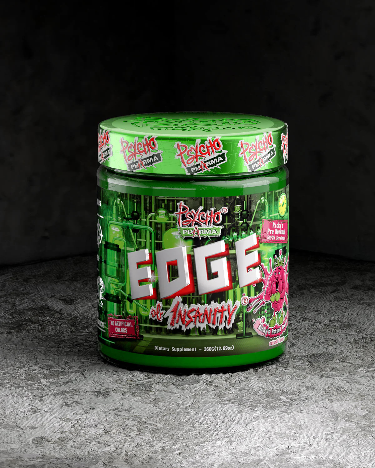 Psycho Pharma EDGE OF INSANITY Pre-Workout Powder 25 Serving (free goodies)