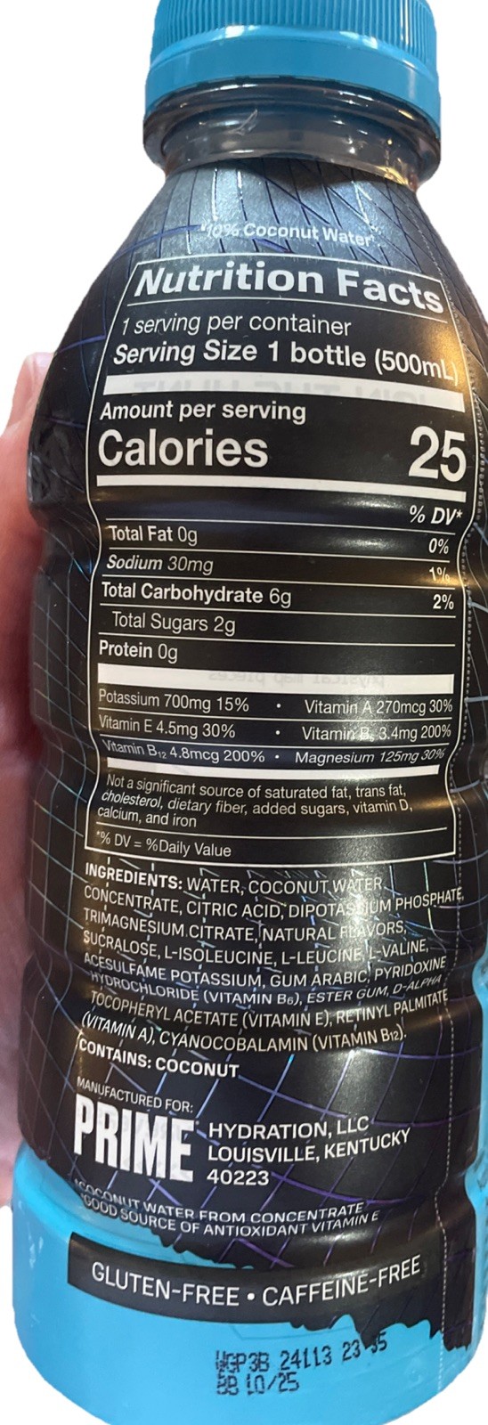 NEW Blue Lemonade Prime Hydration X Blue & HOLO Label The Hunt for Hydration
