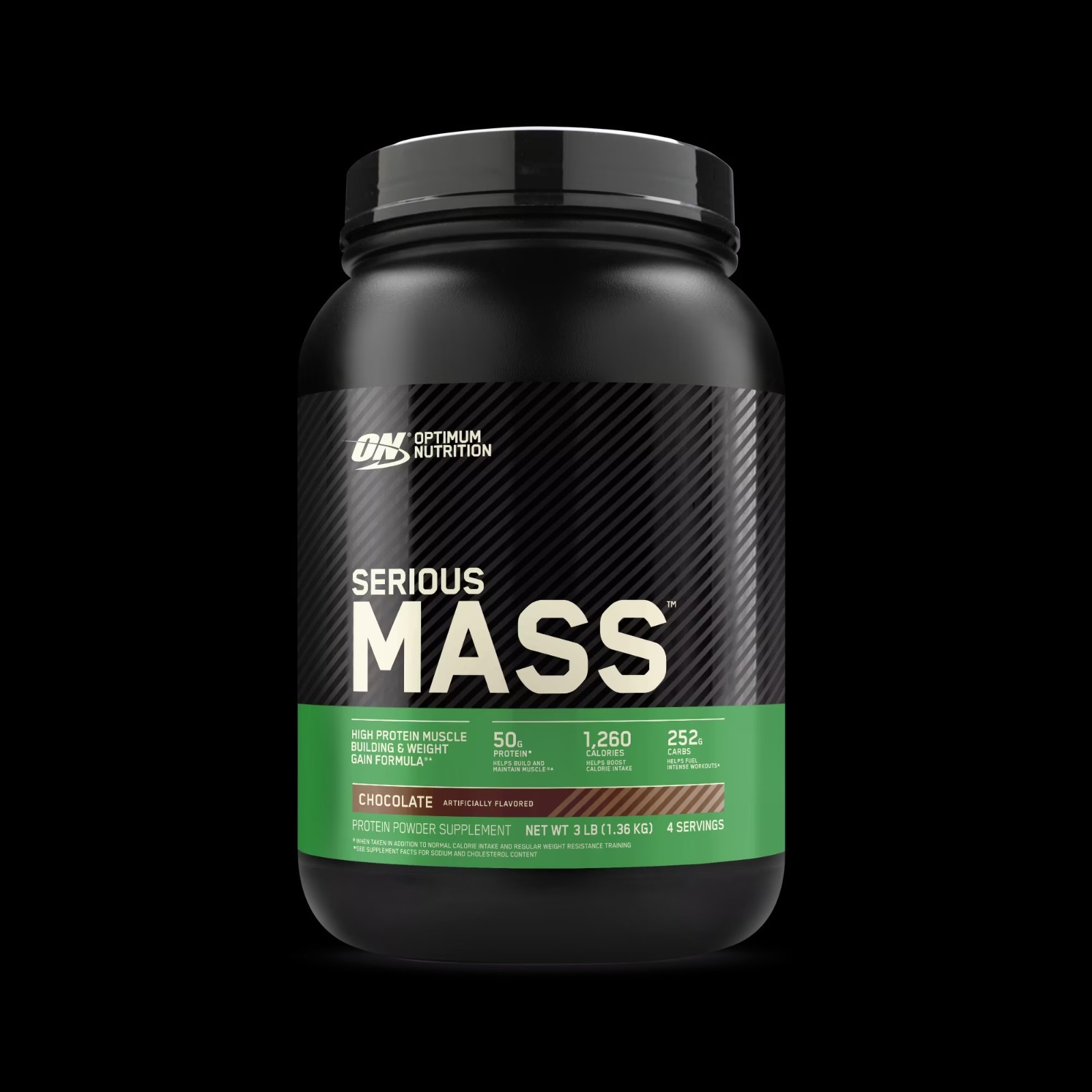 Optimum Nutrition Serious Mass, Chocolate, Weight Gainer Protein Powder, Mass Ga
