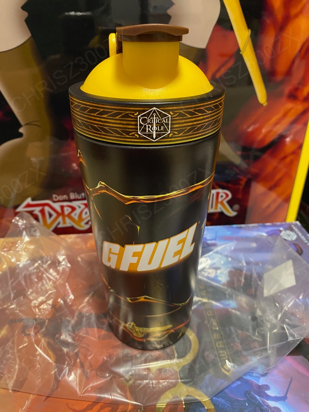 GFUEL Vox Machina Critical Role Collector’s DENTED BOX + Metal Shaker Tub G FUEL