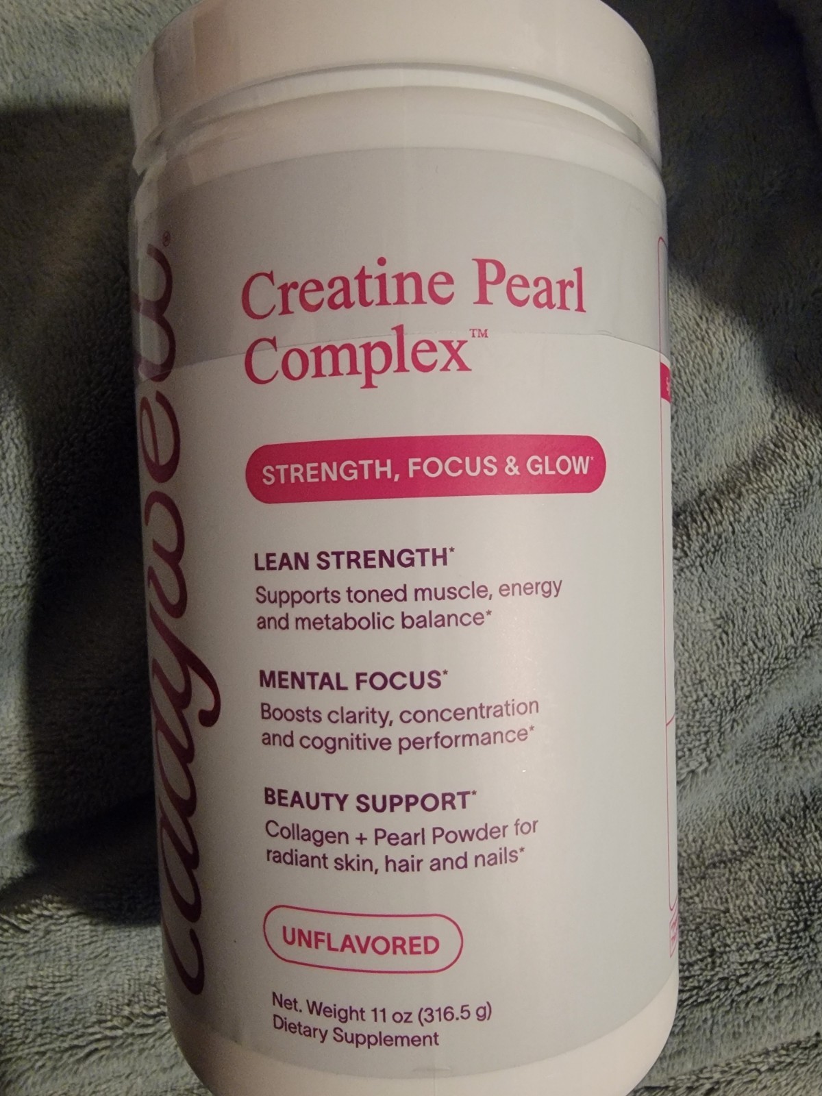 5g Creatine Monohydrate Beauty Supplement for Women + 5g Collagen & Pearl Powder