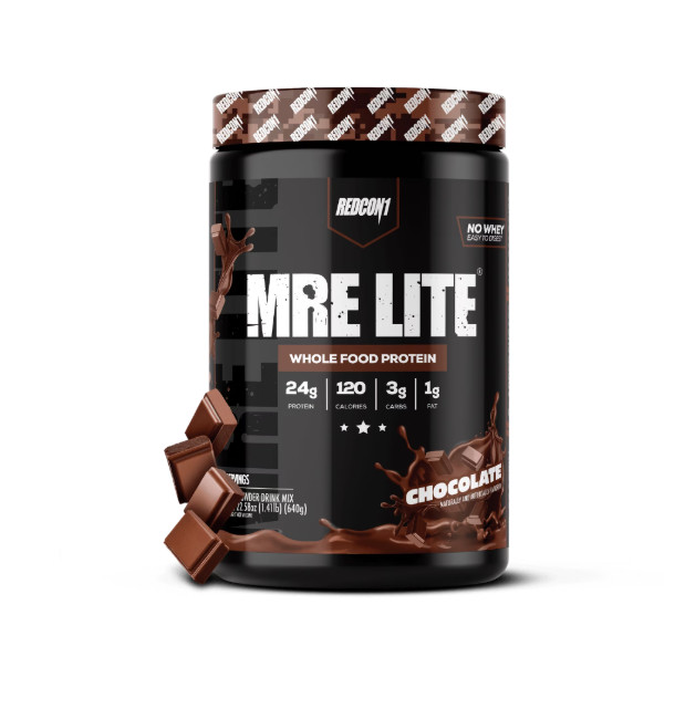 REDCON1 MRE Lite Whole Food Protein Powder, Chocolate, Whey & Lactose Free Meal