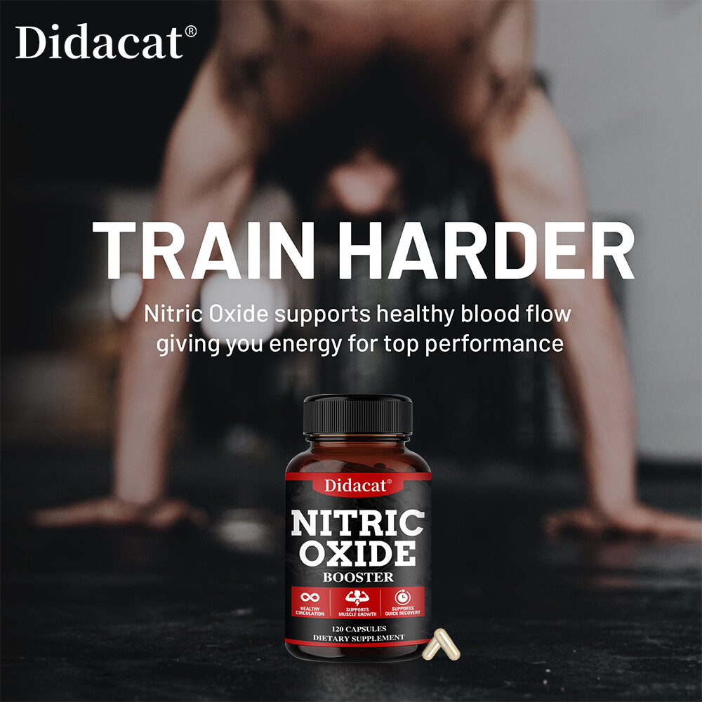 Nitric Oxide Booster Supplement Capsule– Promotes Nutrient Flow to Muscles&Heart