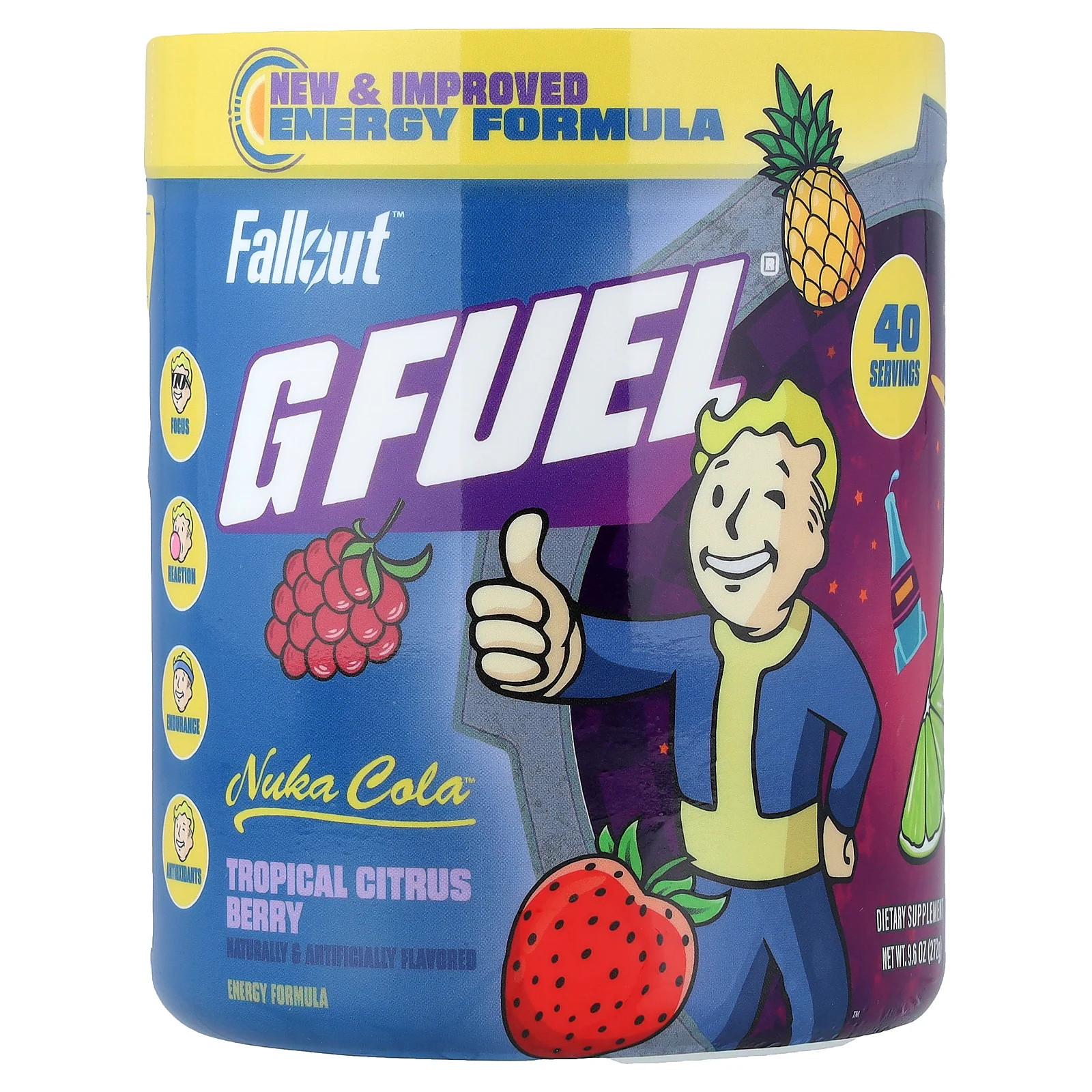 Energy Formula, Fallout™, Nuka Cola™, Tropical Citrus Berry, 9.6 oz (272 g)