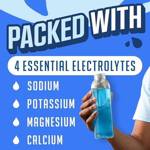 Hydration Electrolyte Powder Drink Mix, 6 On-the-Go-Packets, for Easy and