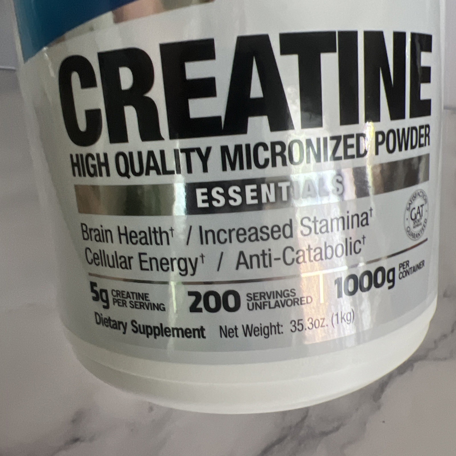 Creatine High Quality Micronized Powder Endurance Brain 5g Creatine 200 Servings
