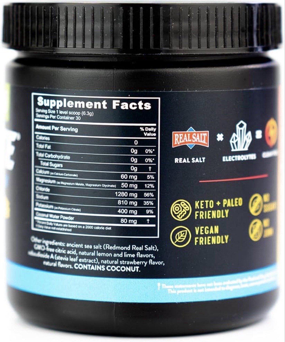 Redmond Re-Lyte Hydration Strawberry Lemonade Electrolyte Mix 30 Servings 10/29