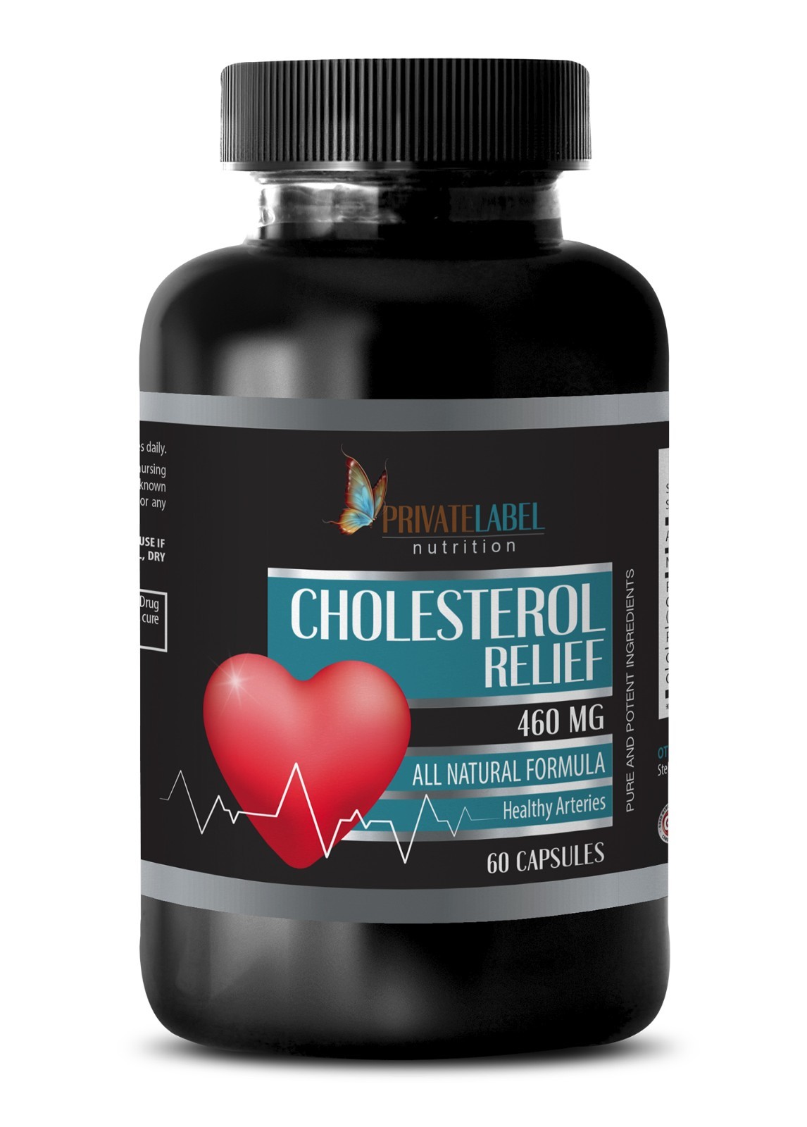 Lower Cholesterol – NEW CHOLESTEROL RELIEF FORMULA – lowers LDL – 1 Bottle