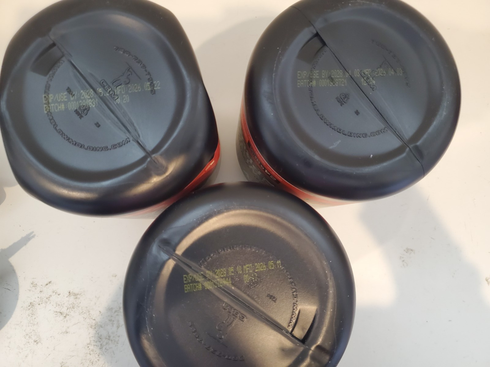 Lot of 3×24 oz Optimum Nutrition 100% Whey Protein, Strawberry, Vanilla Exp 2028