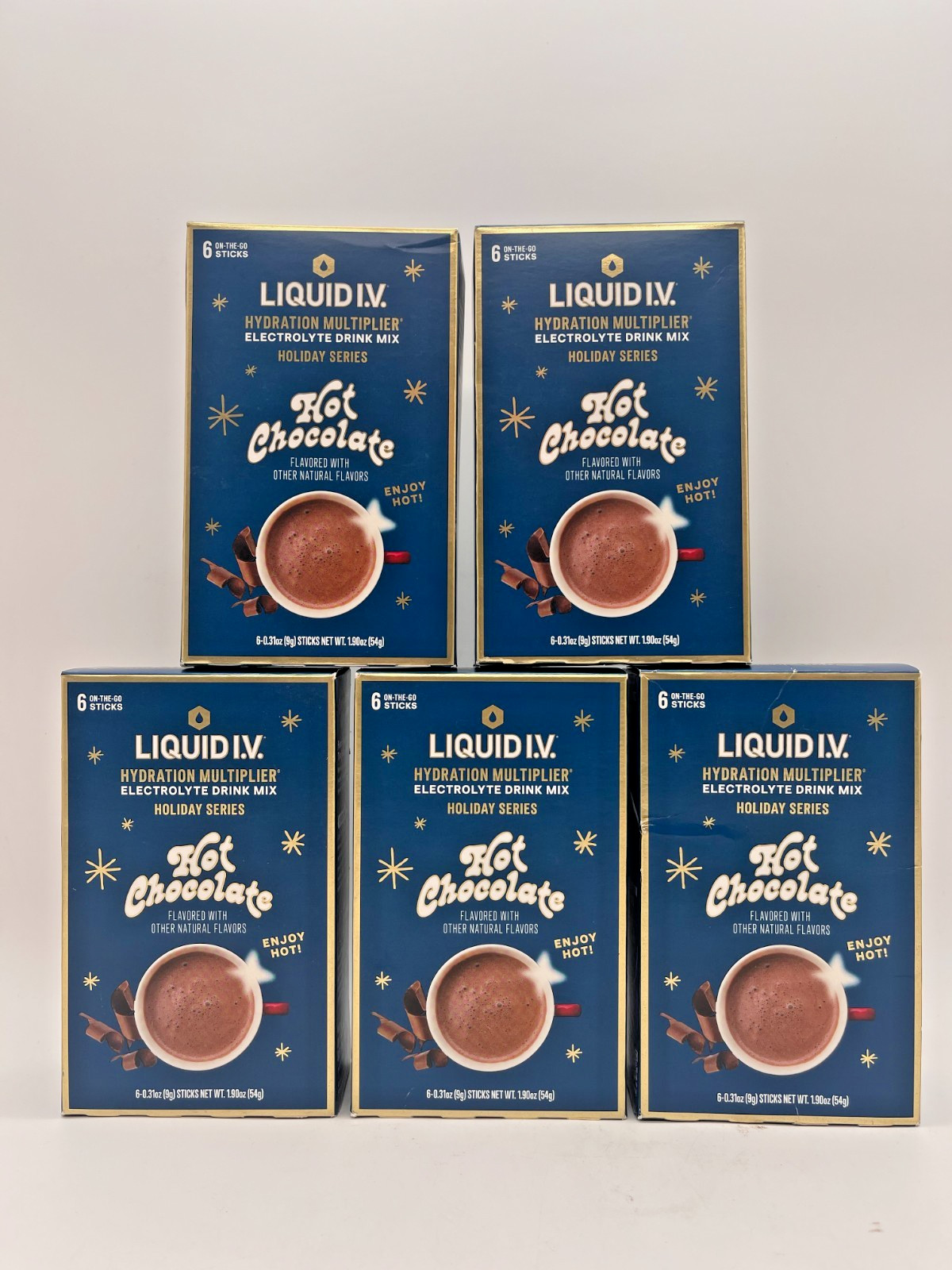 LIQUID I.V. HYDRATION MULTIPLIER HOT CHOCOLATE HOLIDAY SERIES 30 TOTAL STICKS