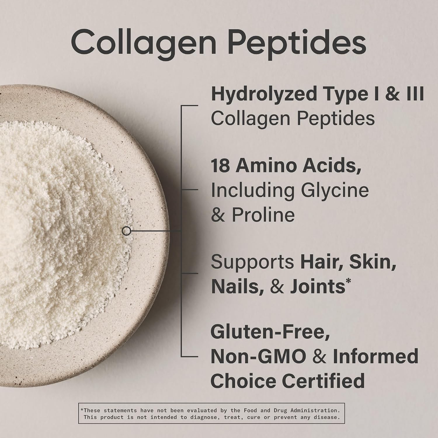 Sports Research Collagen Peptides – Hydrolyzed Type 1 & 3 Collagen Powder Protei