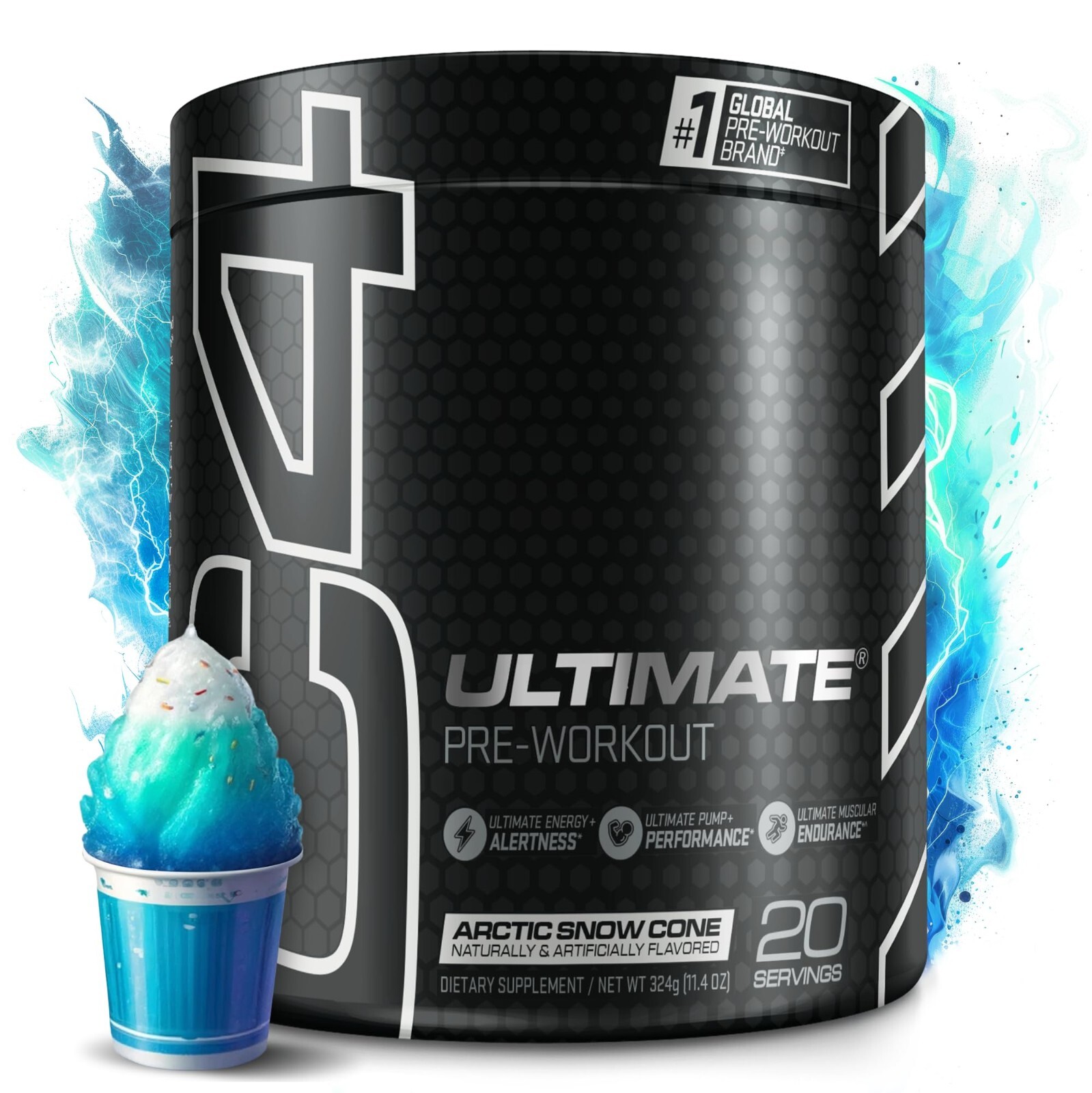 Cellucor C4 Ultimate Pre-Workout / 20 Servings / Arctic Snow Cone
