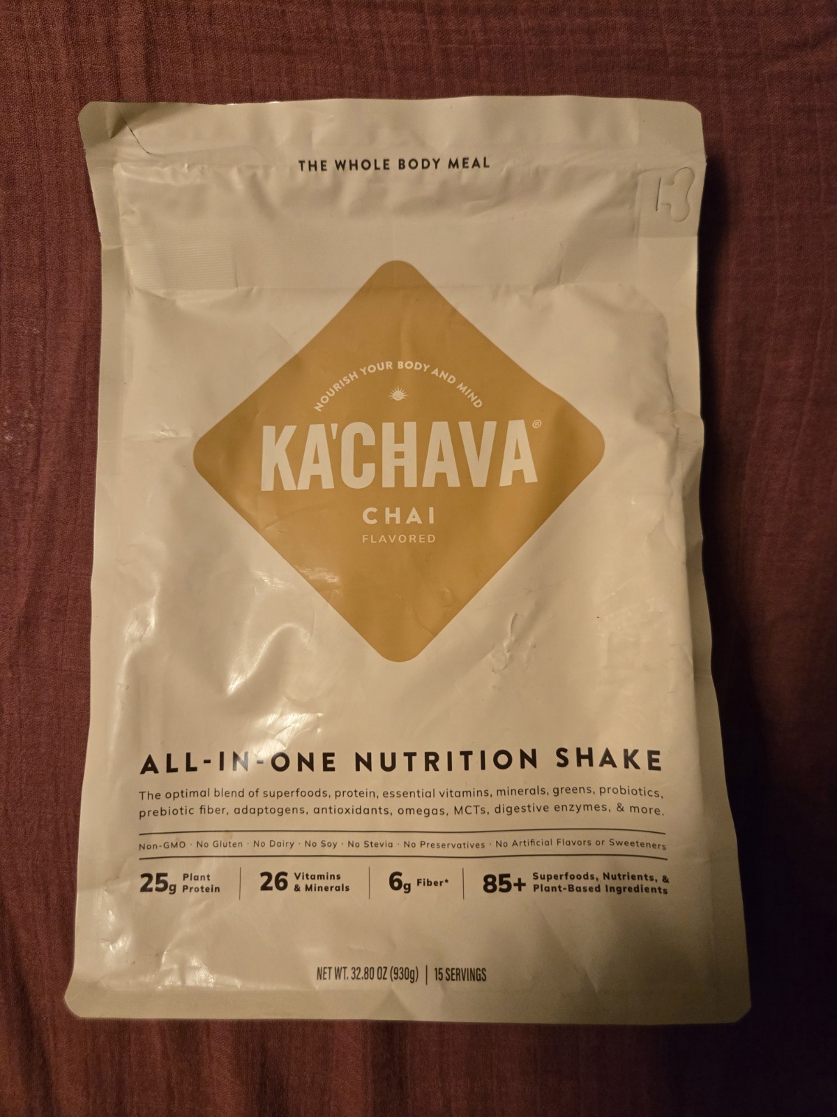 3x Ka’Chava Chai All-In-One Nutrition Protein Shake meal replacement 15 Servings