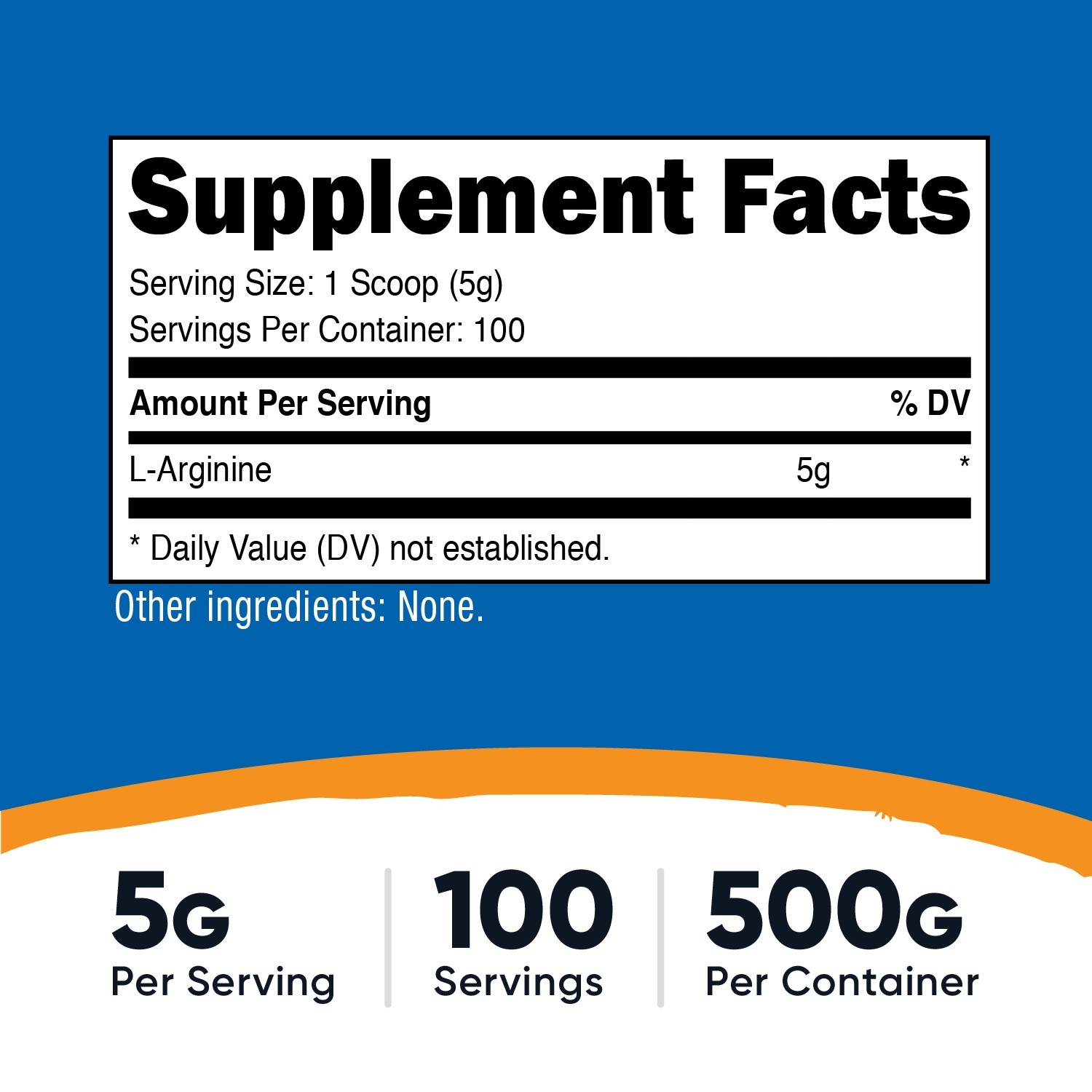 Nutricost L-Arginine (500 Grams) 3 Pack – Pure L-Arginine Powder – 5g Serving