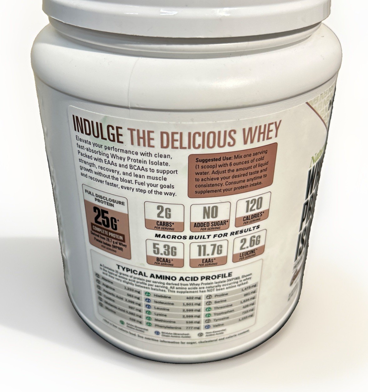 NUTRABIO CLASSIC WHEY PROTEIN Gourmet CHOCOLATE, 1. 37lbs/25G Protein