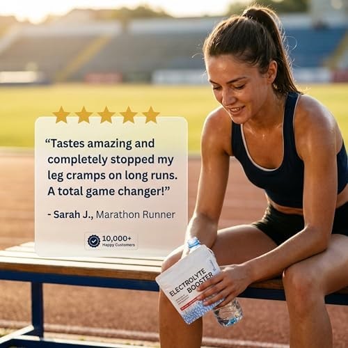 Electrolyte Booster Salty Watermelon 50 Servings for Daily Hydration, Exercise,