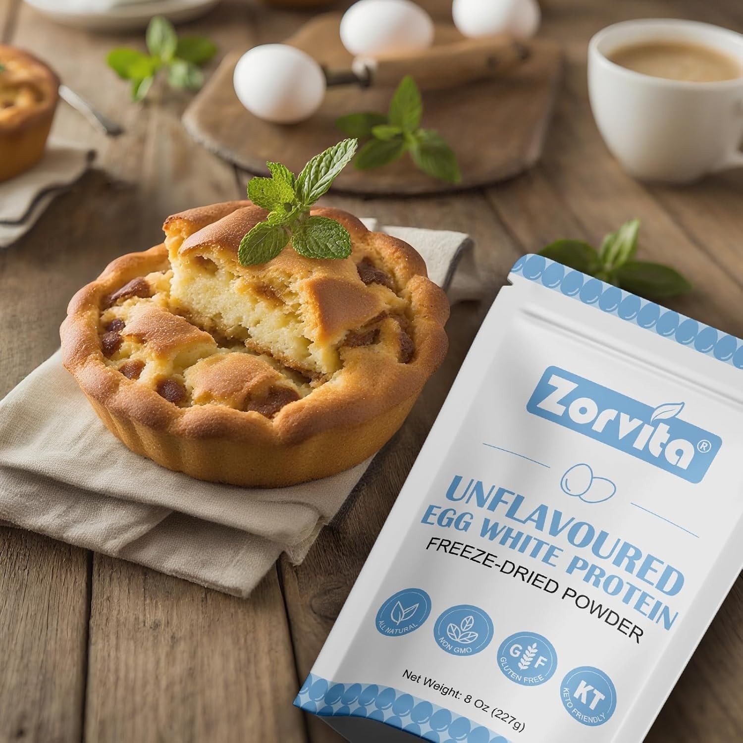 Convenient 8 Oz Freeze-Dried Egg White Powder – Perfect for Protein Boost