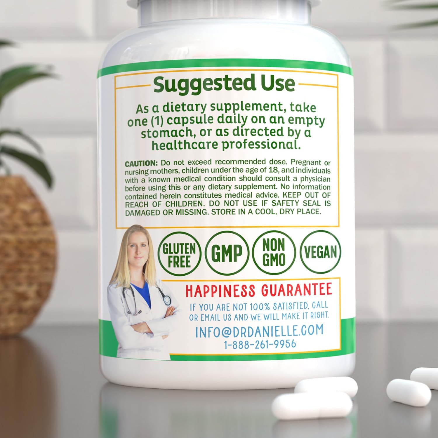 Dr. Danielle Alpha-Lipoic Acid, Neuropathy Support, Non-GMO, Gluten-Free, Vegan