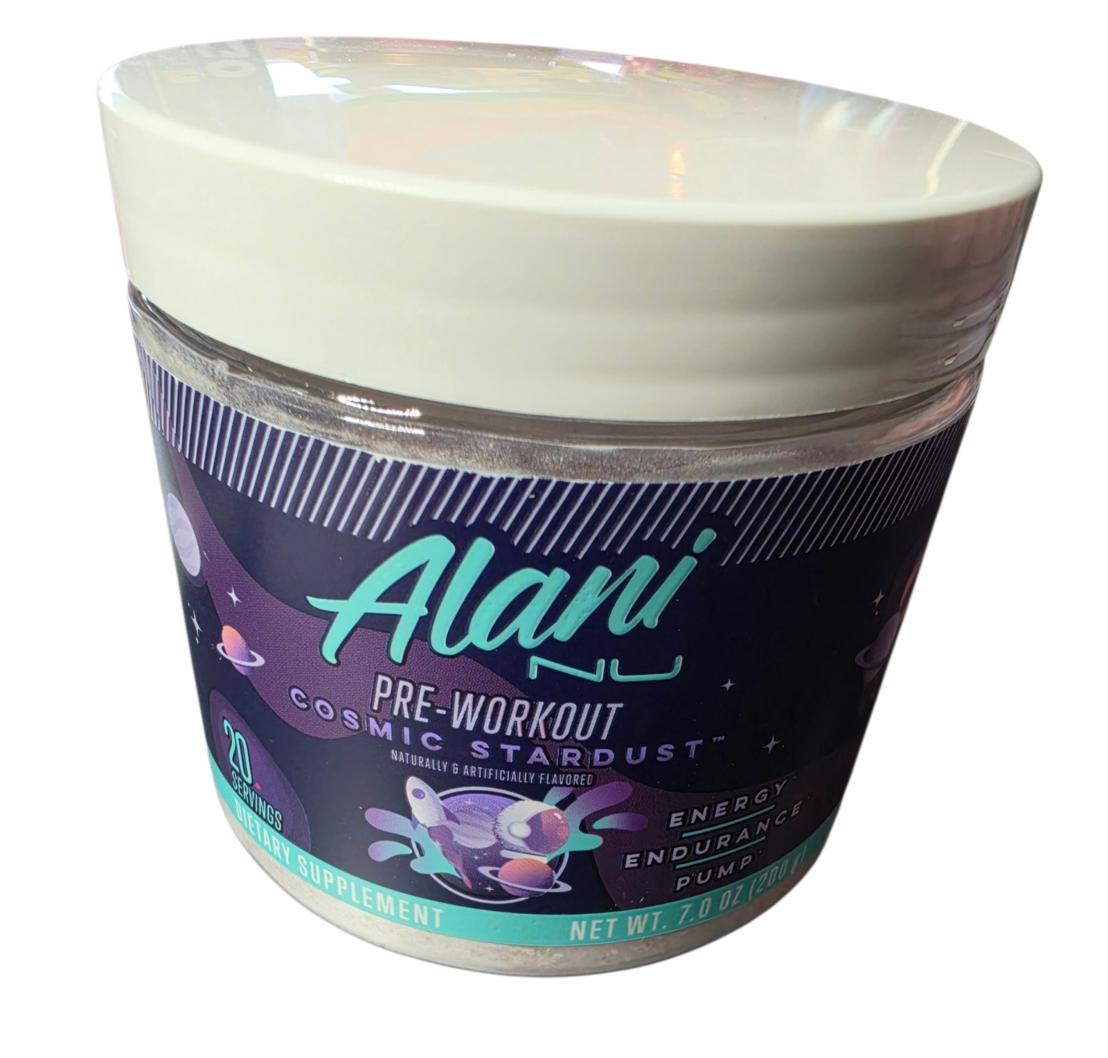 Alani Nu Pre-Workout Powder Cosmic Stardust Energy 20 Servings Exp / 2027