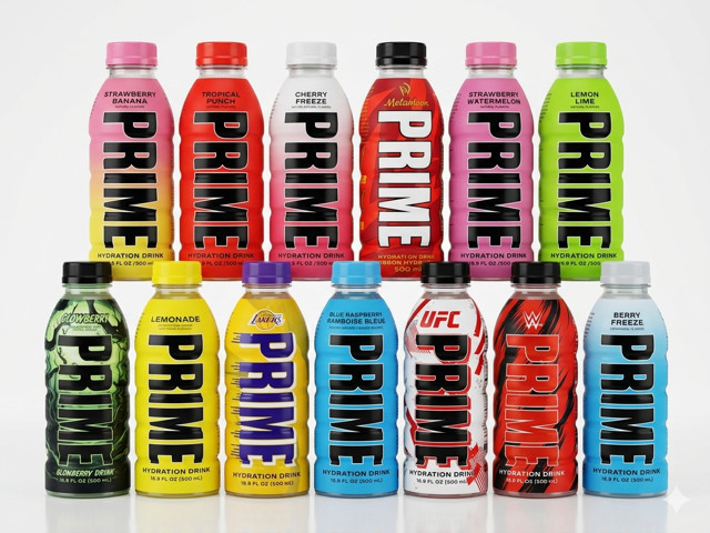 PRIME Hydration – Electrolytes Sport Drink, 16.9 oz – Variety Pack (12 Bottles)