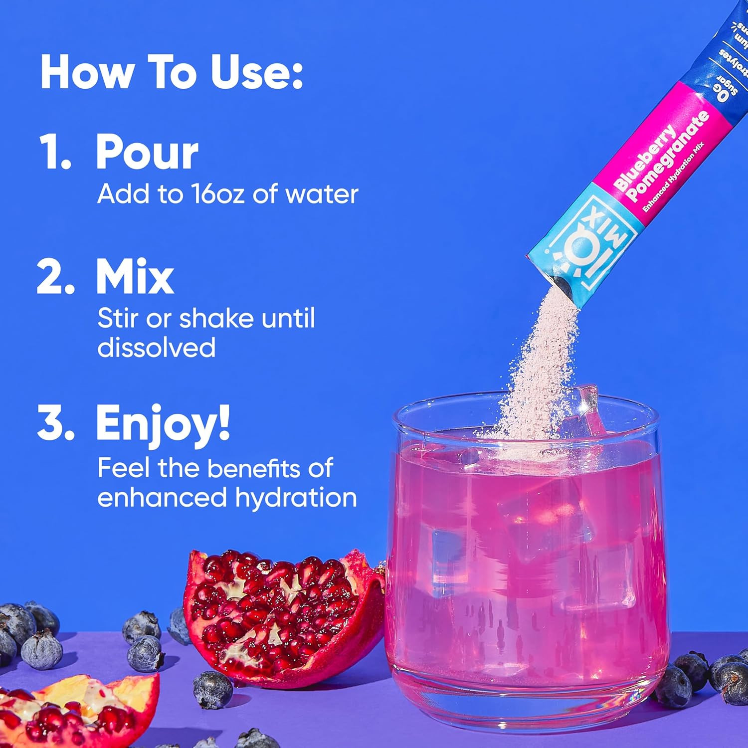 IQMIX Electrolyte Powder Sampler, Sugar Free Keto Hydration Mix, 8ct