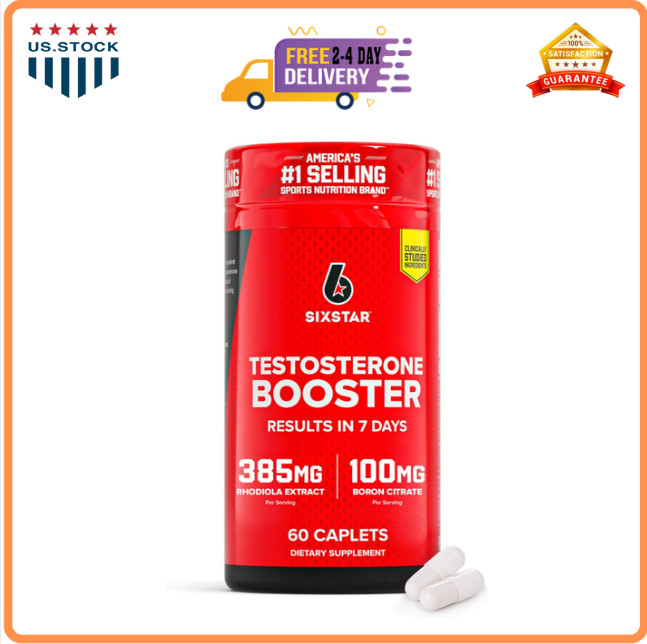 Six Star Nutrition Testosterone Booster with Rhodiola & Boron – 60 Capsules