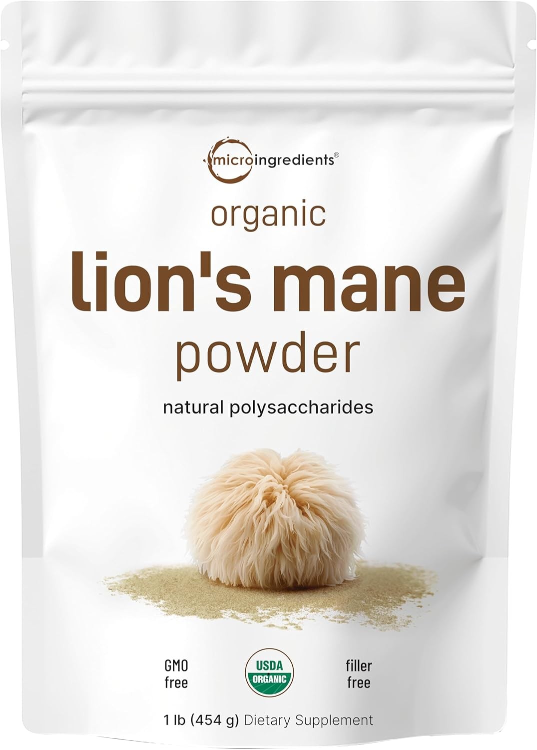 Ingredients Micro Organic Lion??s Mane Mushroom Powder Unadulterated Fruiting Su