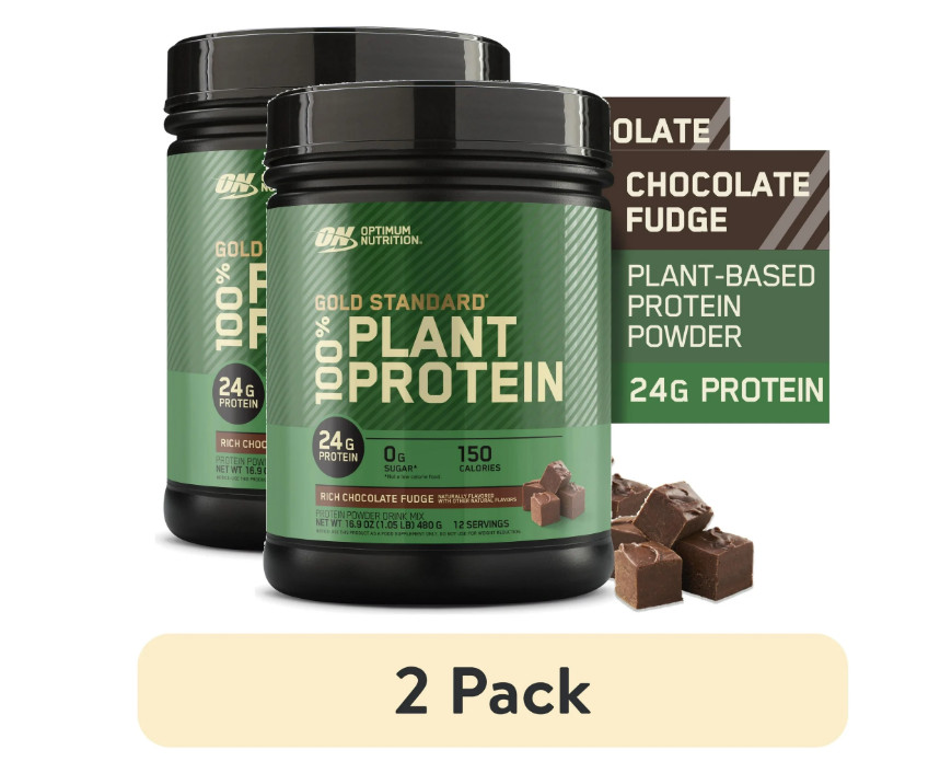 Optimum Nutrition Gold Standard Plant Protein Rich Chocolate Fudge 2 Pack 1lb