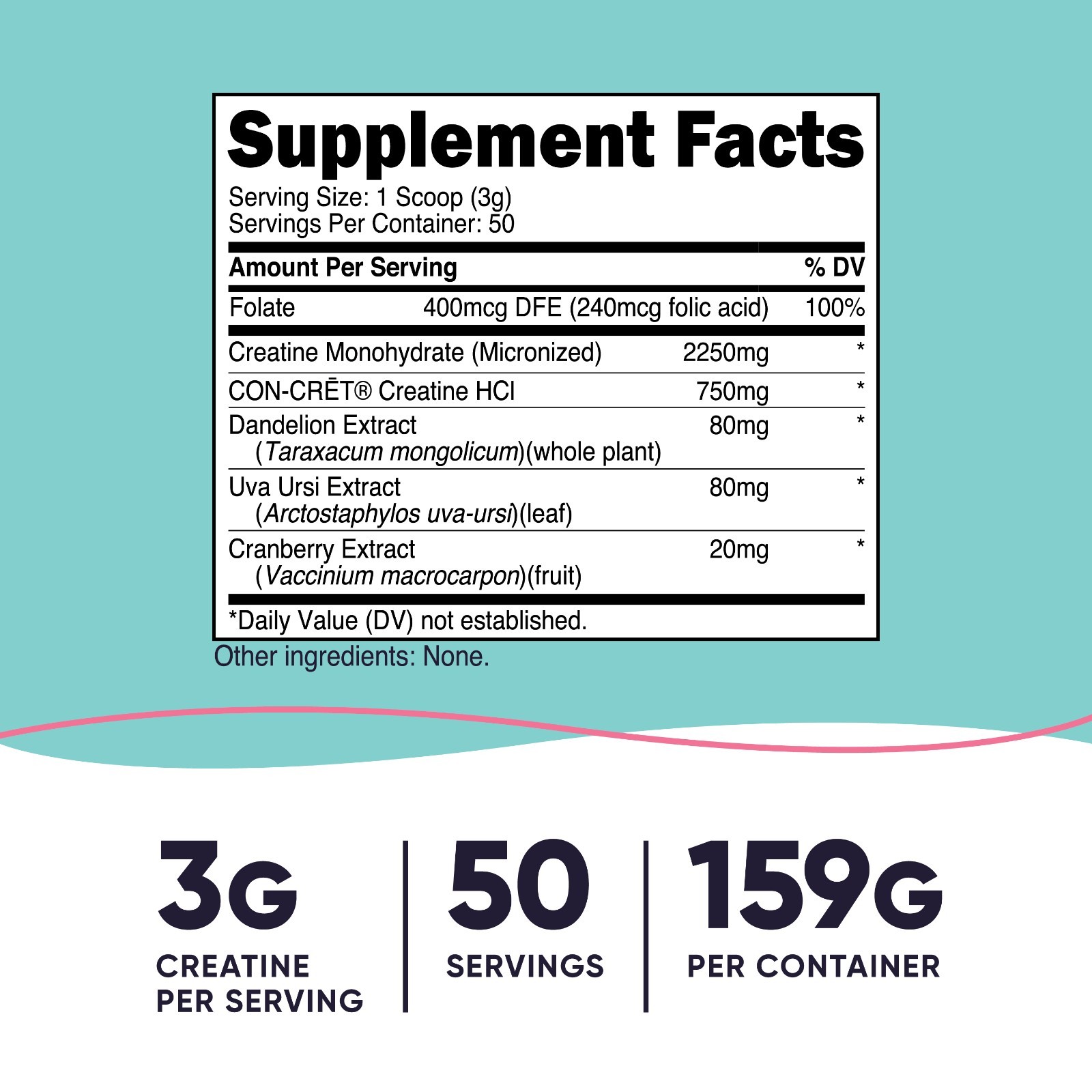 Nutricost Creatine Monohydrate Powder for Women, Unflavored, 50 Servings