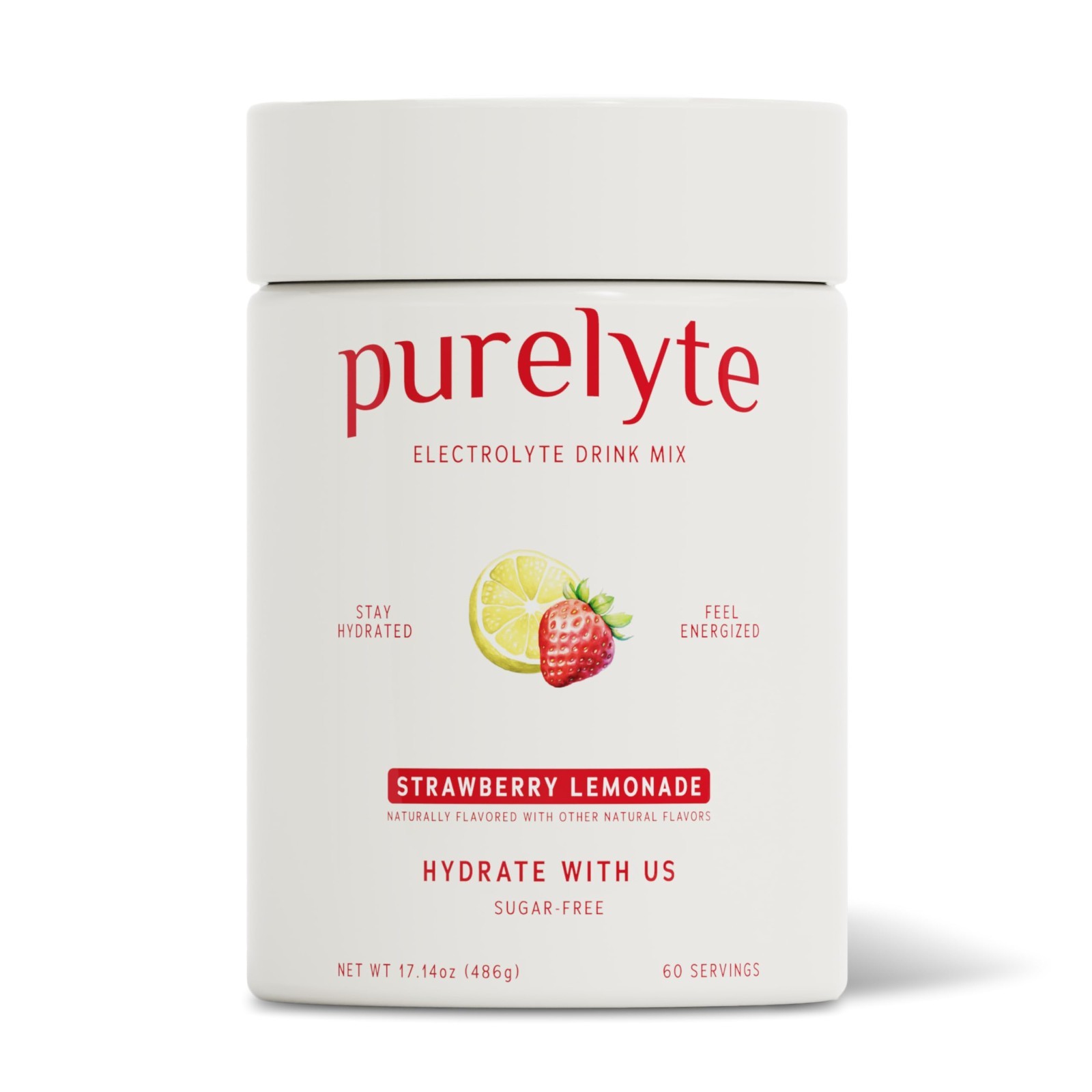 Sugar-Free Electrolyte Powder Drink Mix – Keto, Vegan Hydration, 60 Servings, St