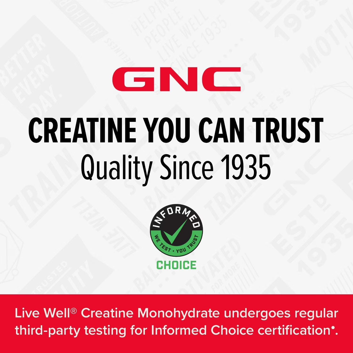 GNC Live Well Creatine Monohydrate, 1.2 lbs. 2pk
