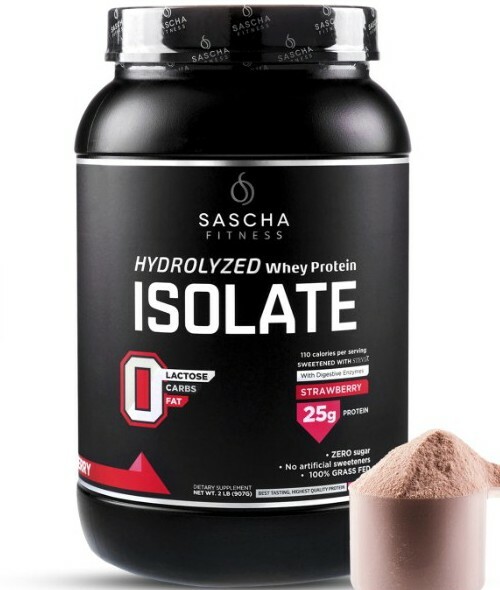 HYDROLYZED WHEY PROTEIN ISOLATE STRAWBERRY By Sascha Fitness