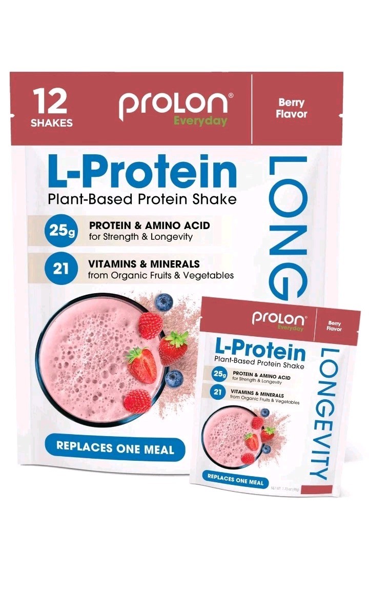 Prolon Berry Longevity Protein Powder Plant Based 25G Amino Acids Healthy Aging
