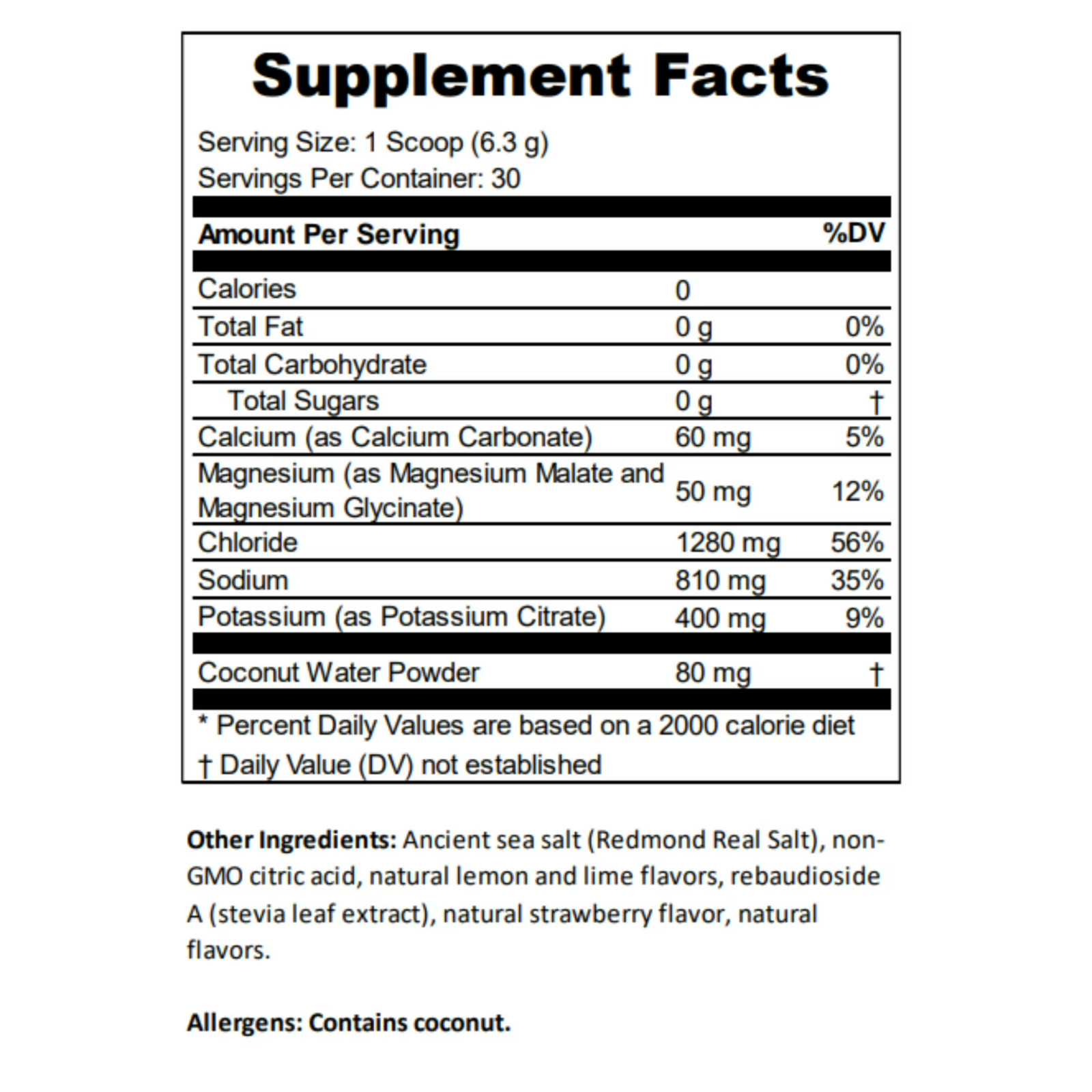 Redmond Re-Lyte Electrolyte Drink Mix Strawberry Lemonade Powder 6.88 oz