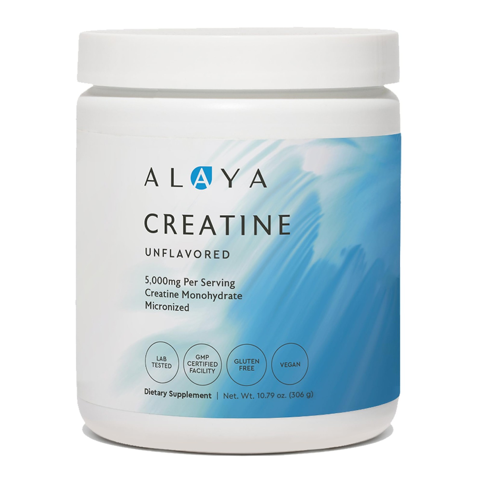 Alaya Naturals Micronized Creatine Monohydrate Powder 10.58 Ounce (Pack of 1)