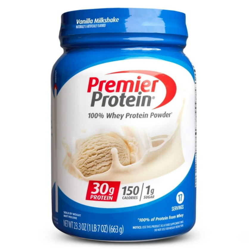 Premier Protein 100% Whey Protein Powder, Vanilla Milkshake 17 SERVING- 2 PACK